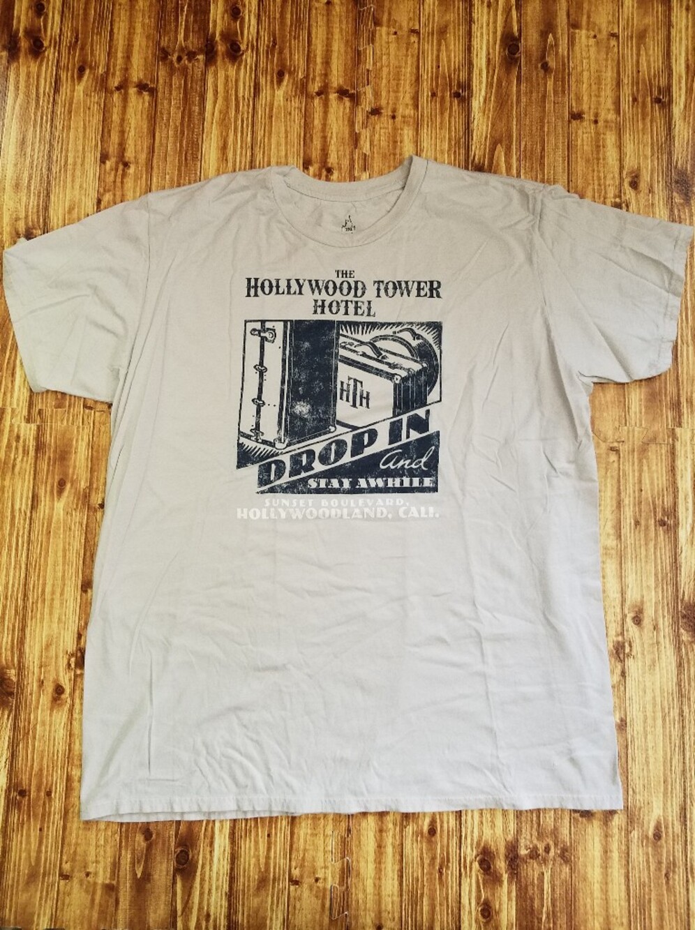 Disney Parks Hollywood Tower Hotel Of Terror Graphic T Shirt Gray 2XL